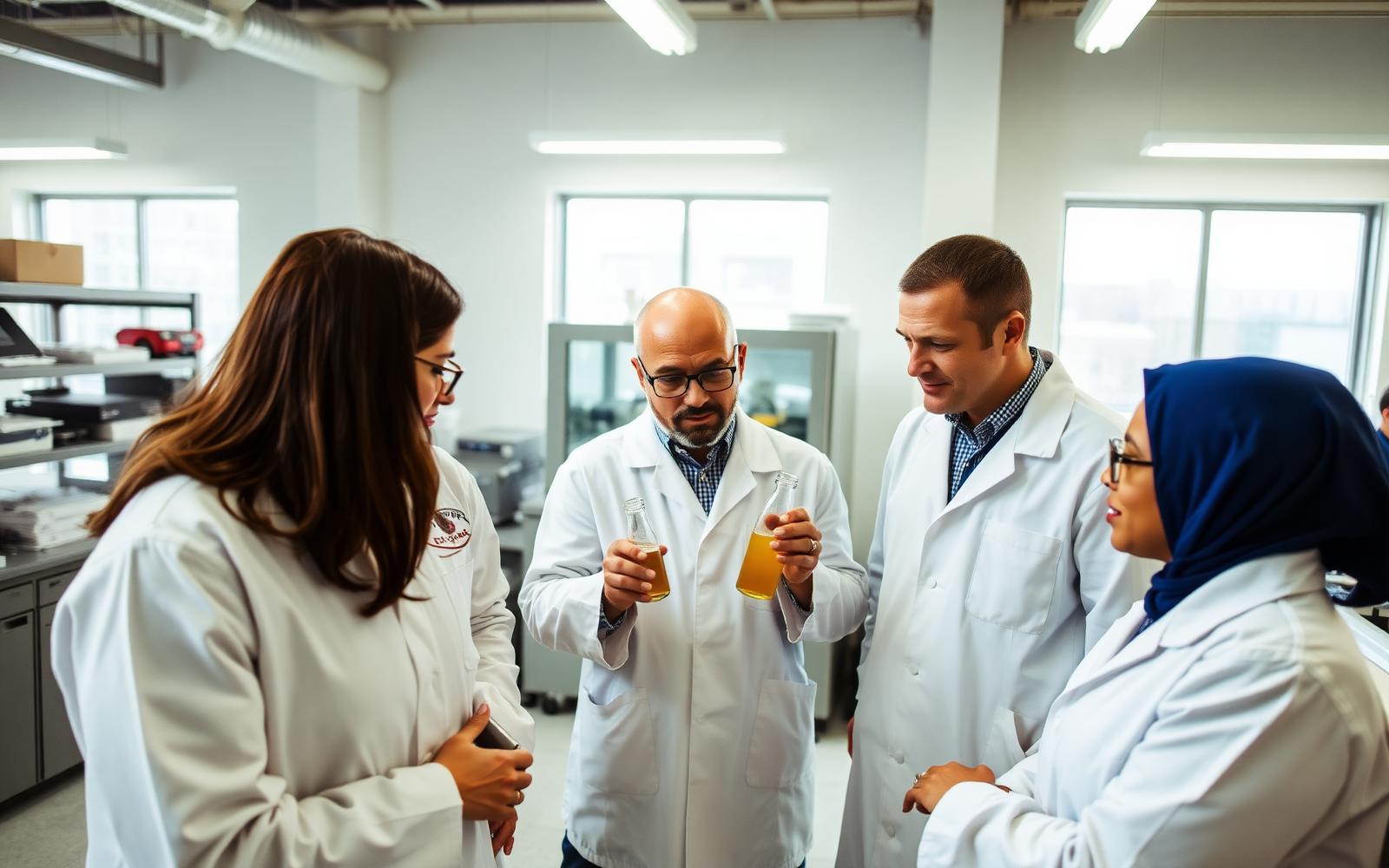 Bhumi Copack food science team reviewing a plant-based formulation
